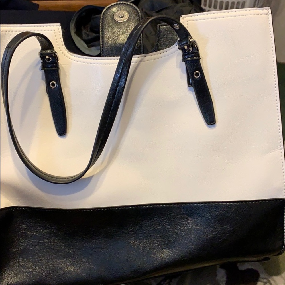 Black and white bag